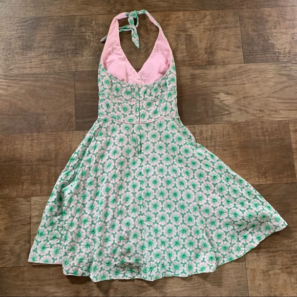 Lilly Pulitzer eyelet embroidered floral halter dress - Picture 2 of 11